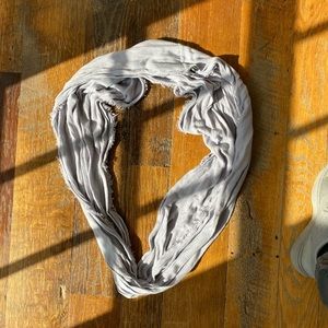 Gray infinity scarf